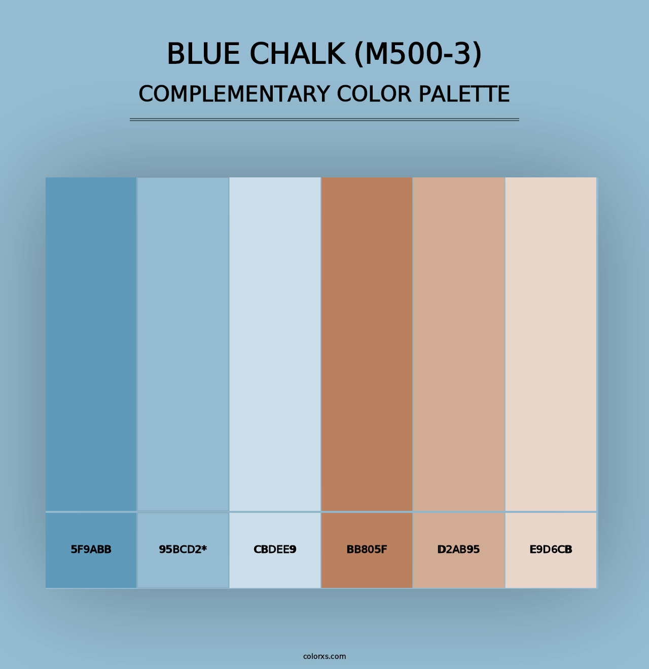 Blue Chalk (M500-3) - Complementary Color Palette