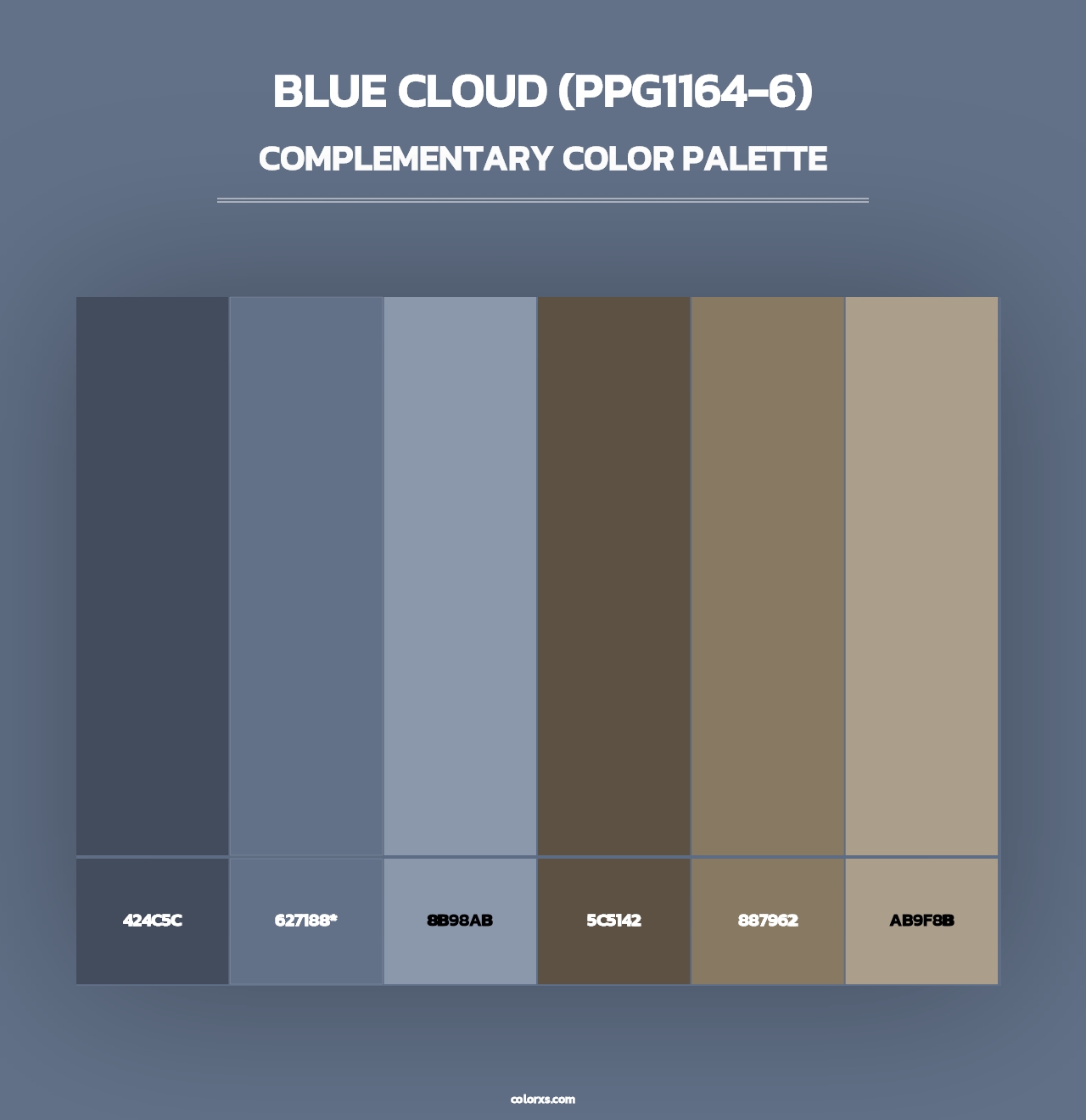 Blue Cloud (PPG1164-6) - Complementary Color Palette