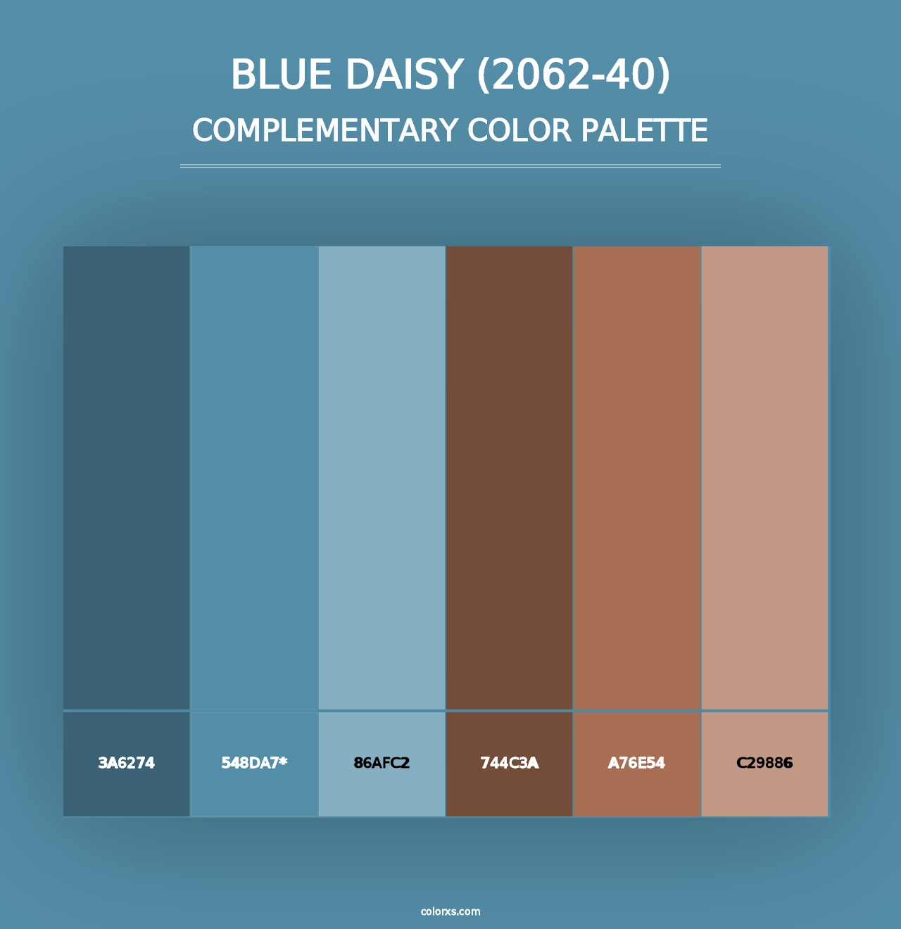 Blue Daisy (2062-40) - Complementary Color Palette