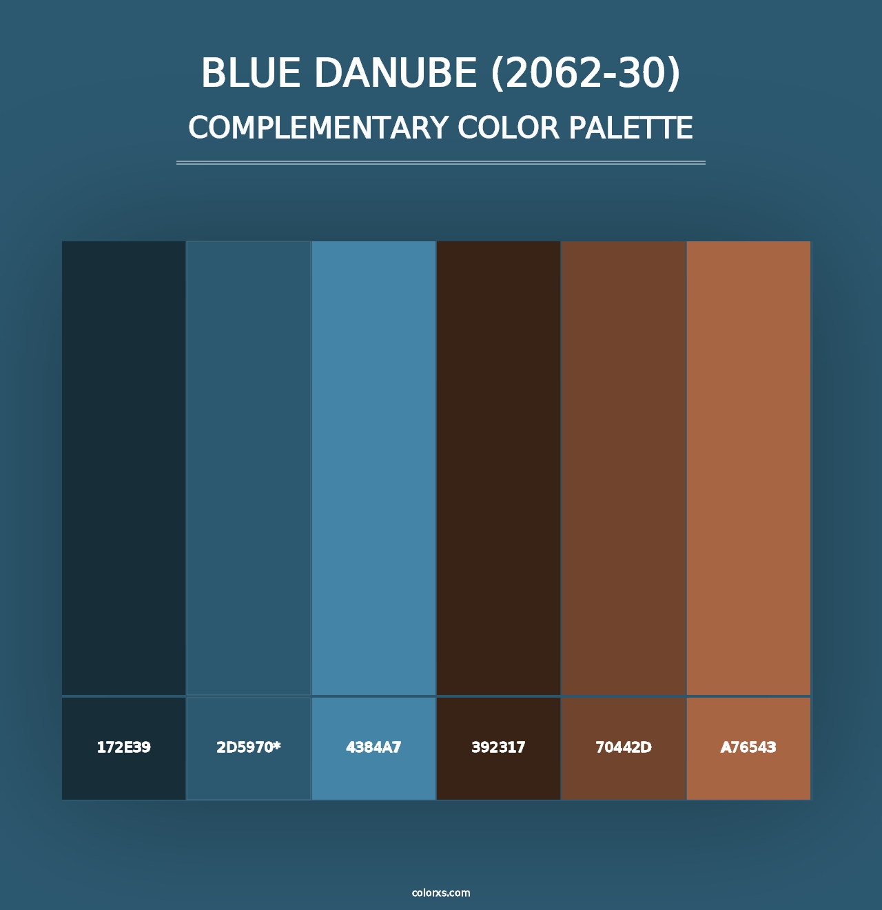 Blue Danube (2062-30) - Complementary Color Palette