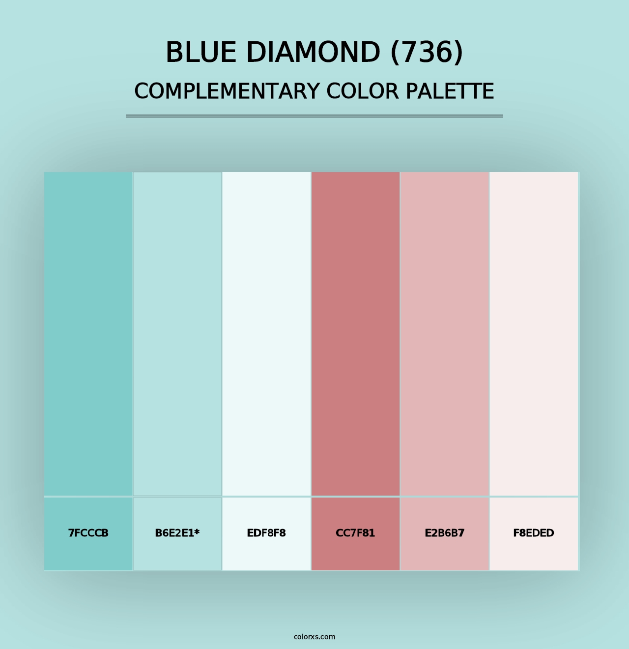 Blue Diamond (736) - Complementary Color Palette