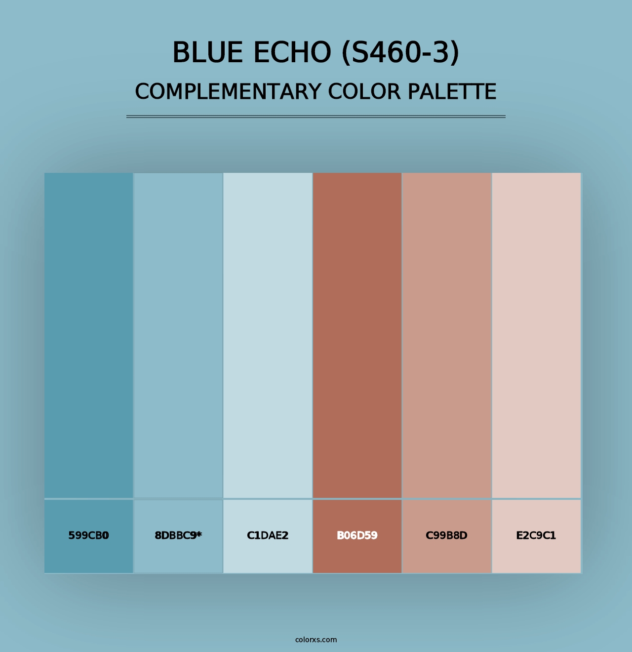 Blue Echo (S460-3) - Complementary Color Palette