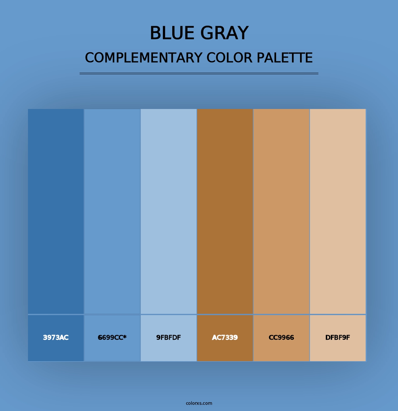 Blue Gray - Complementary Color Palette