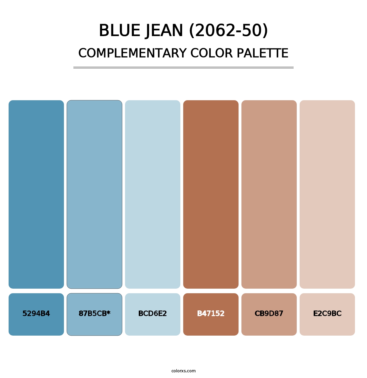 Blue Jean (2062-50) - Complementary Color Palette