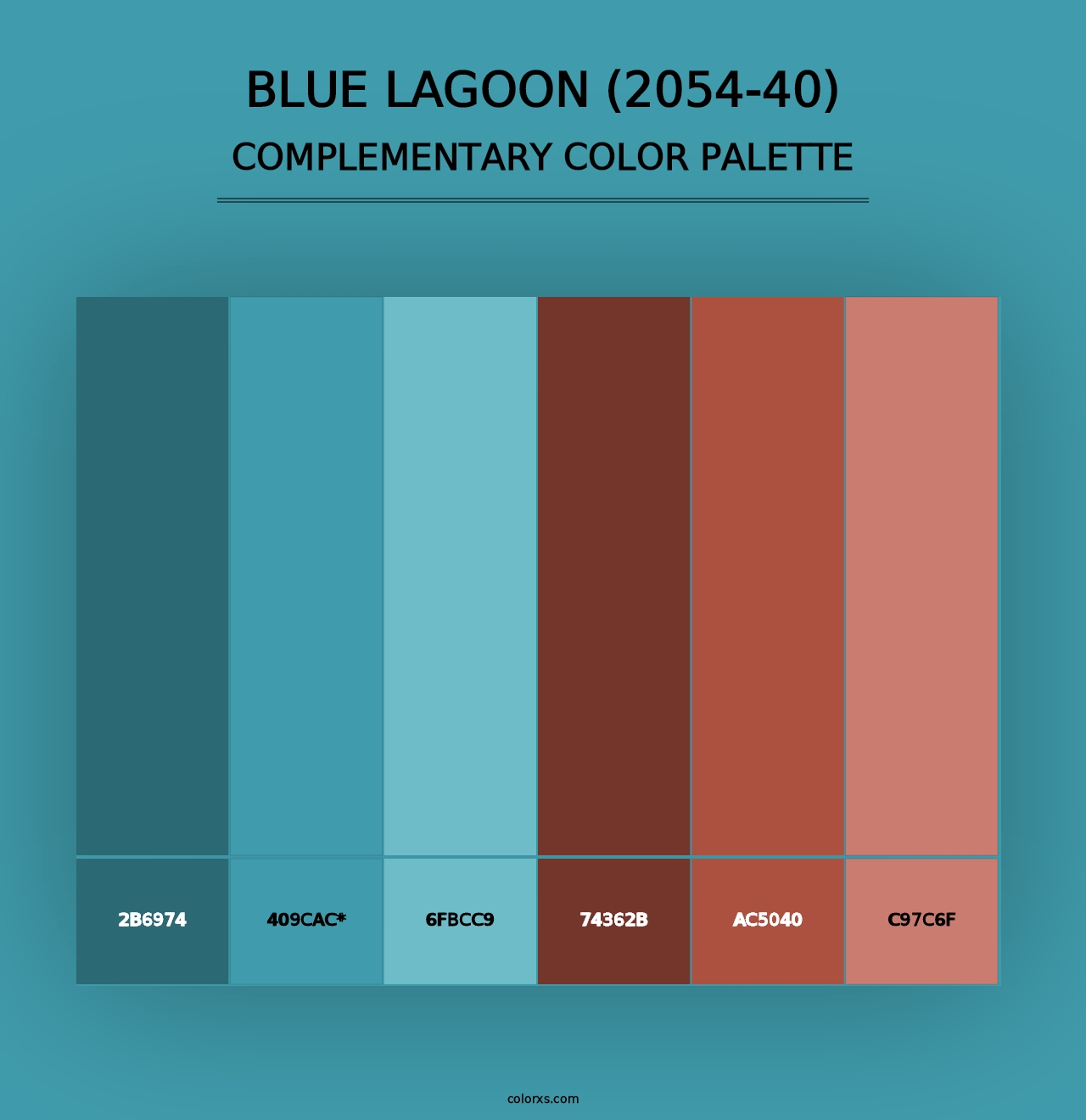 Blue Lagoon (2054-40) - Complementary Color Palette