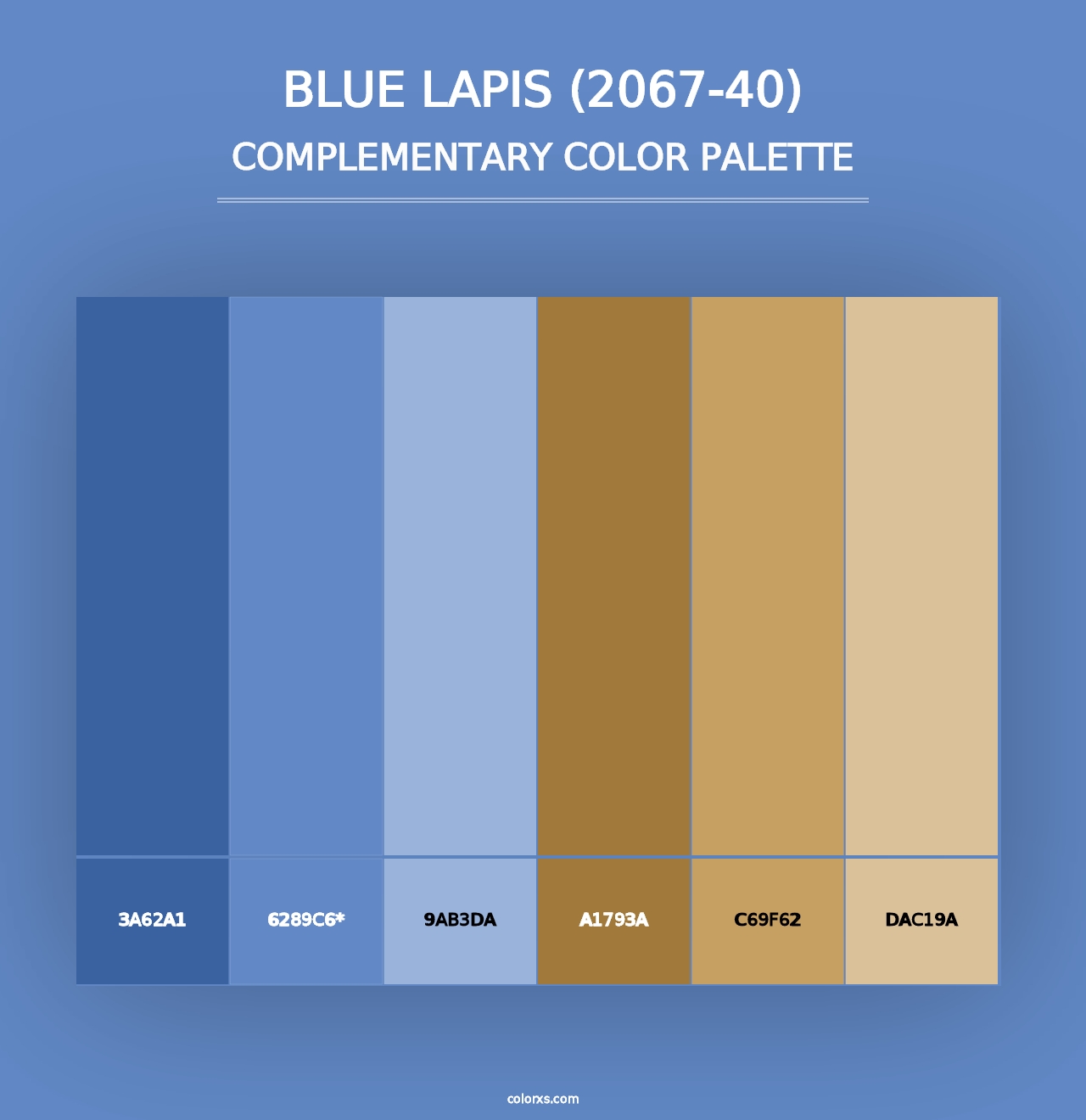 Blue Lapis (2067-40) - Complementary Color Palette