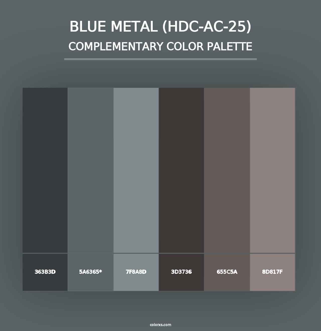 Blue Metal (HDC-AC-25) - Complementary Color Palette