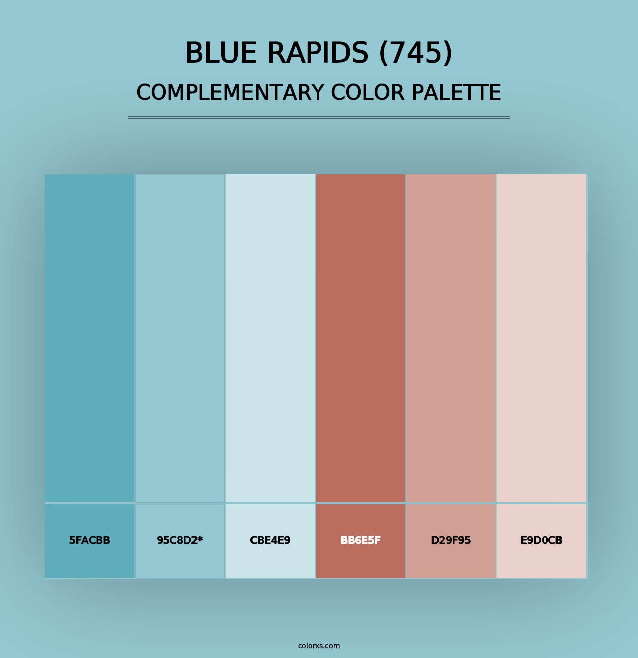 Blue Rapids (745) - Complementary Color Palette