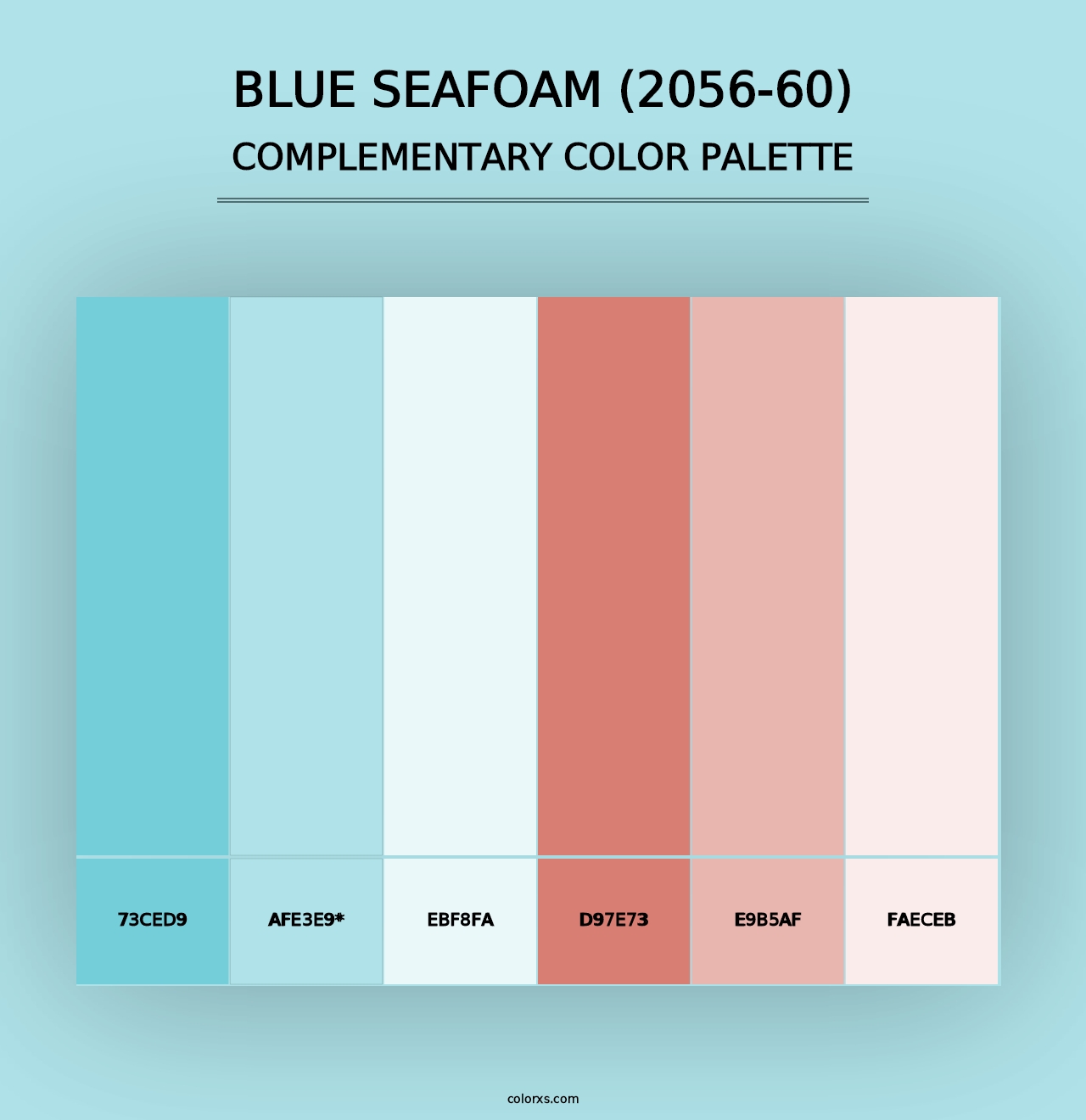 Blue Seafoam (2056-60) - Complementary Color Palette