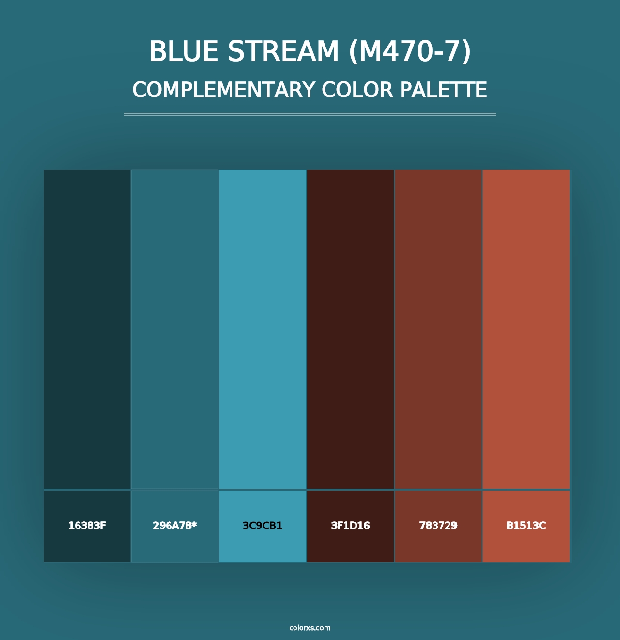 Blue Stream (M470-7) - Complementary Color Palette