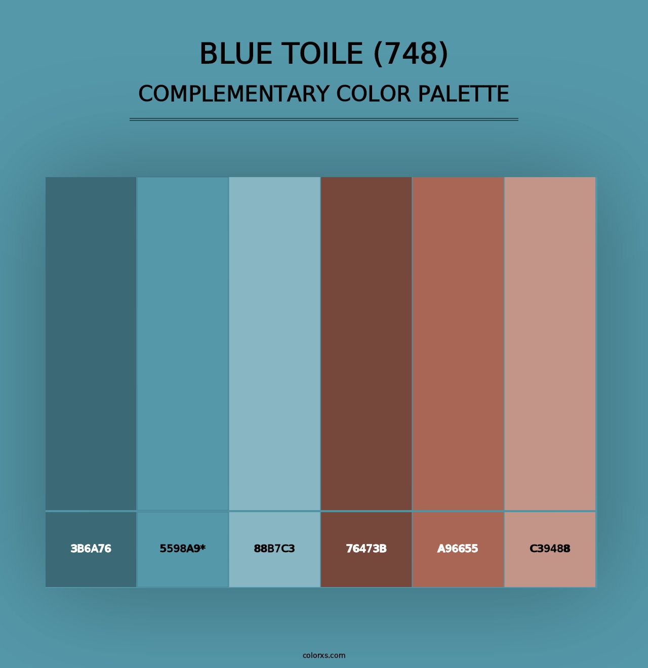 Blue Toile (748) - Complementary Color Palette