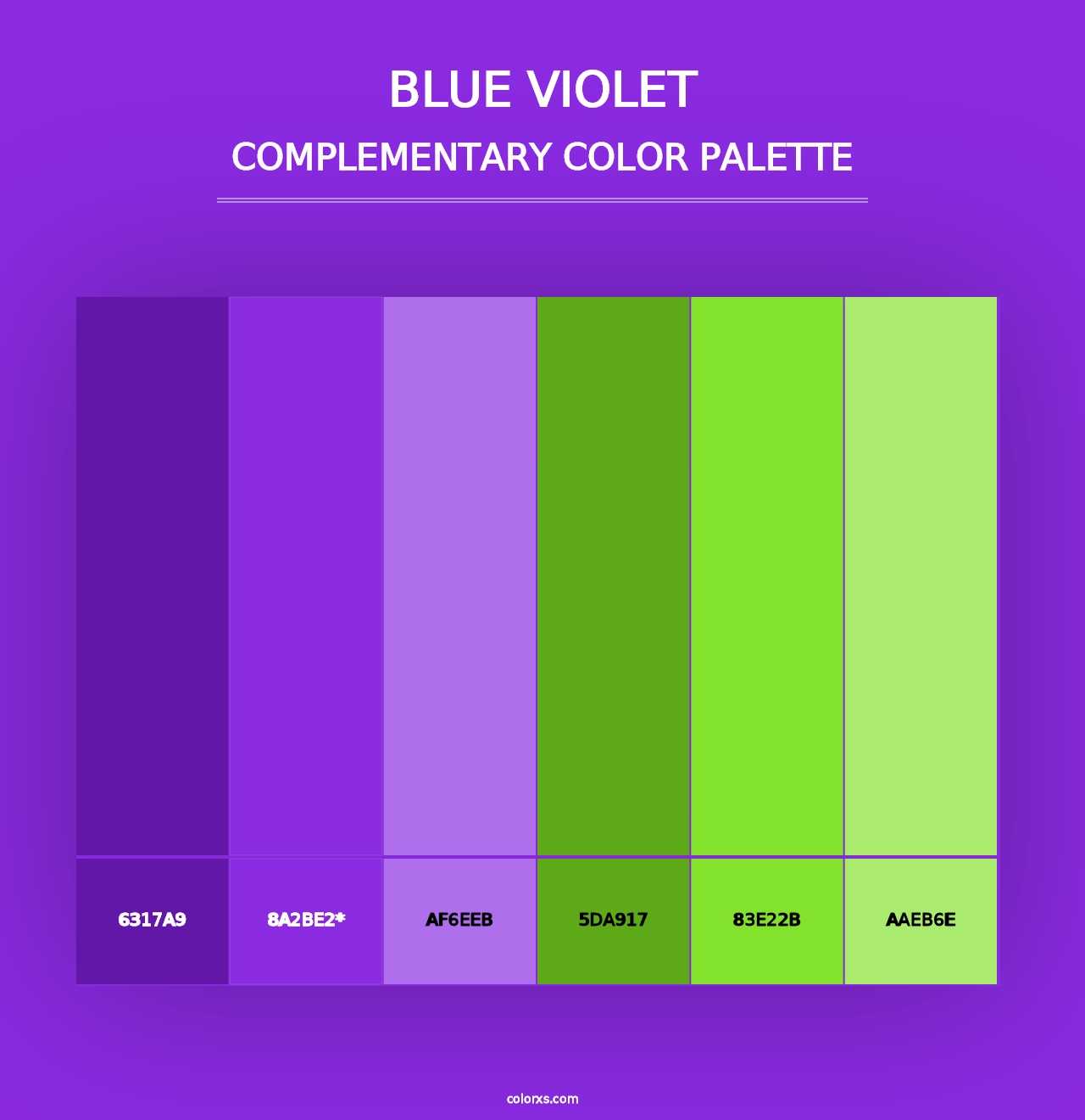 Blue Violet - Complementary Color Palette