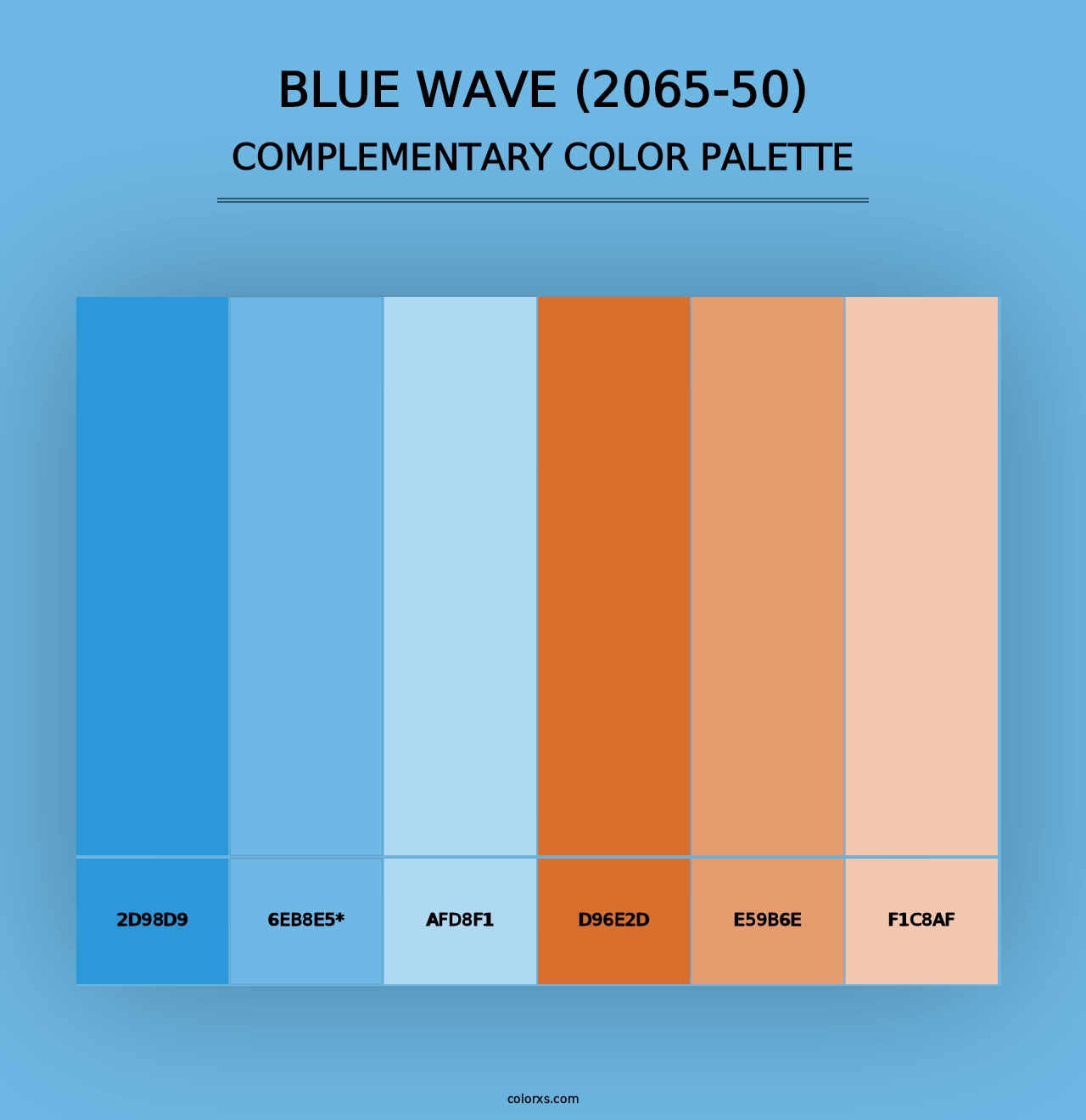 Blue Wave (2065-50) - Complementary Color Palette