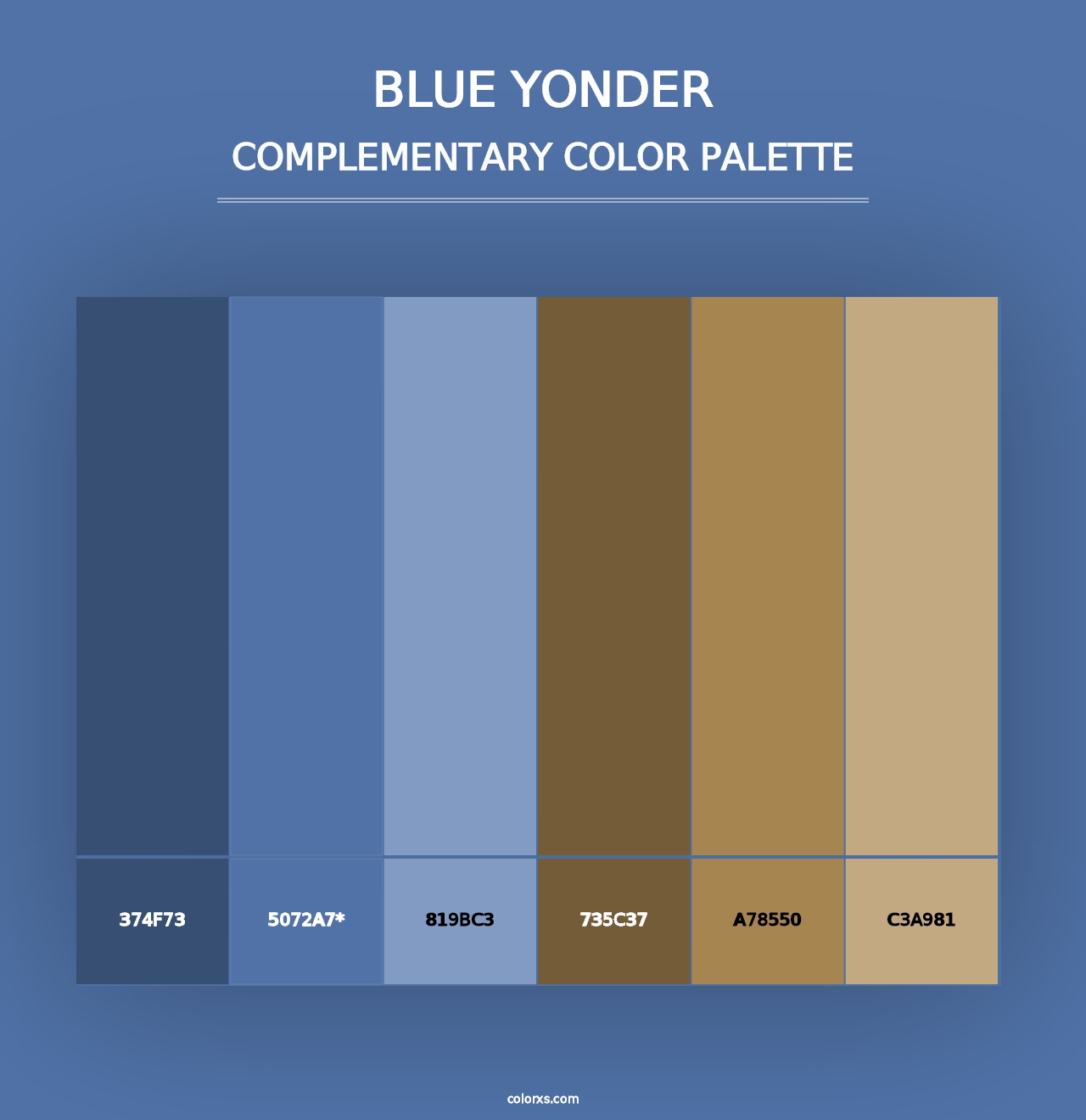 Blue Yonder - Complementary Color Palette