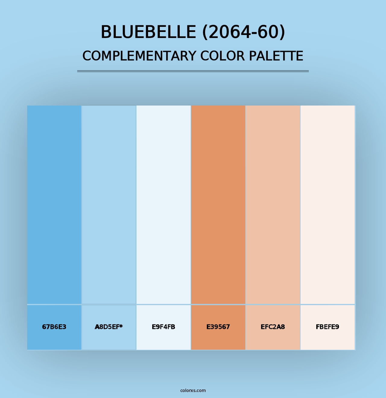 Bluebelle (2064-60) - Complementary Color Palette