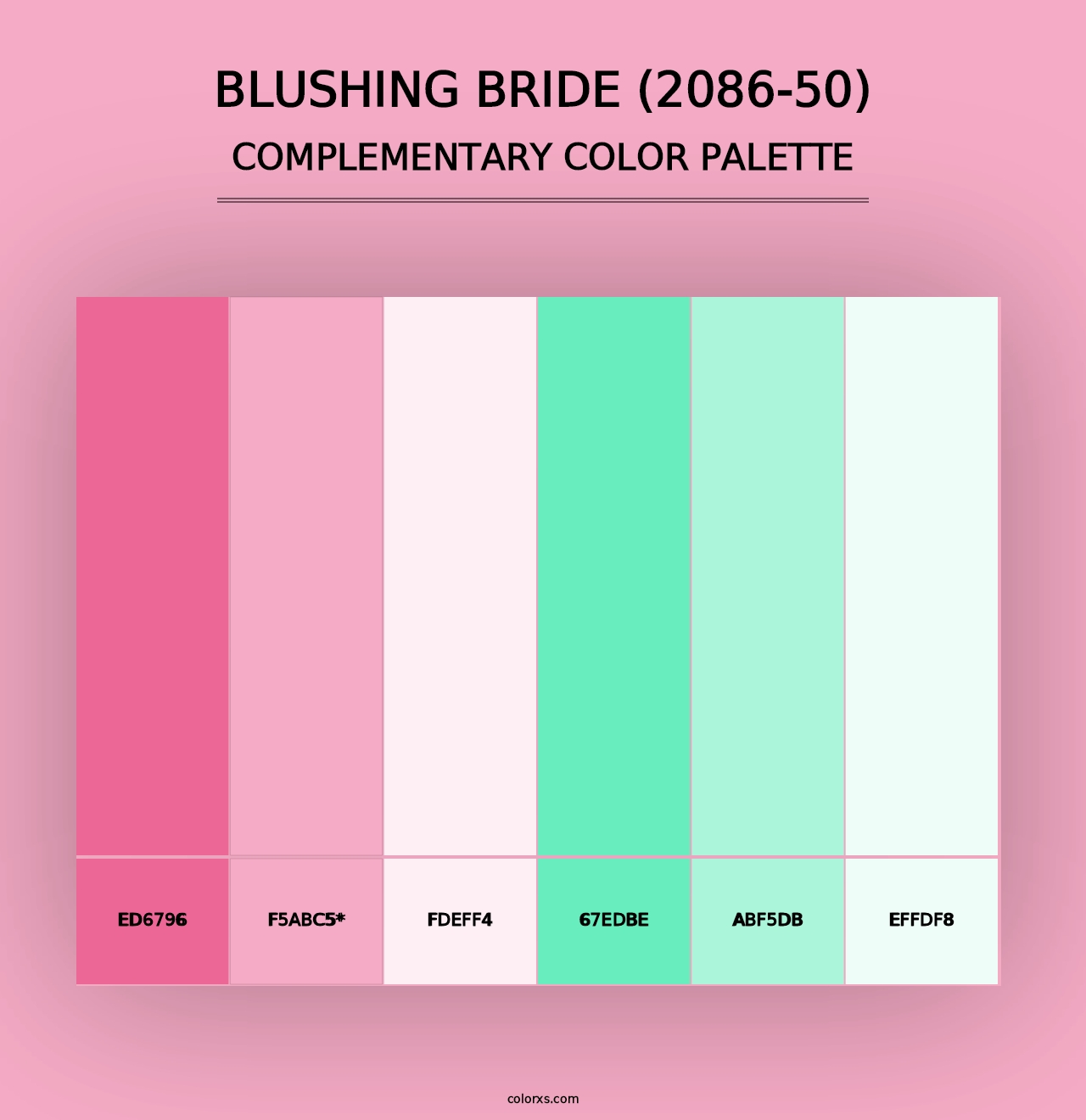 Blushing Bride (2086-50) - Complementary Color Palette