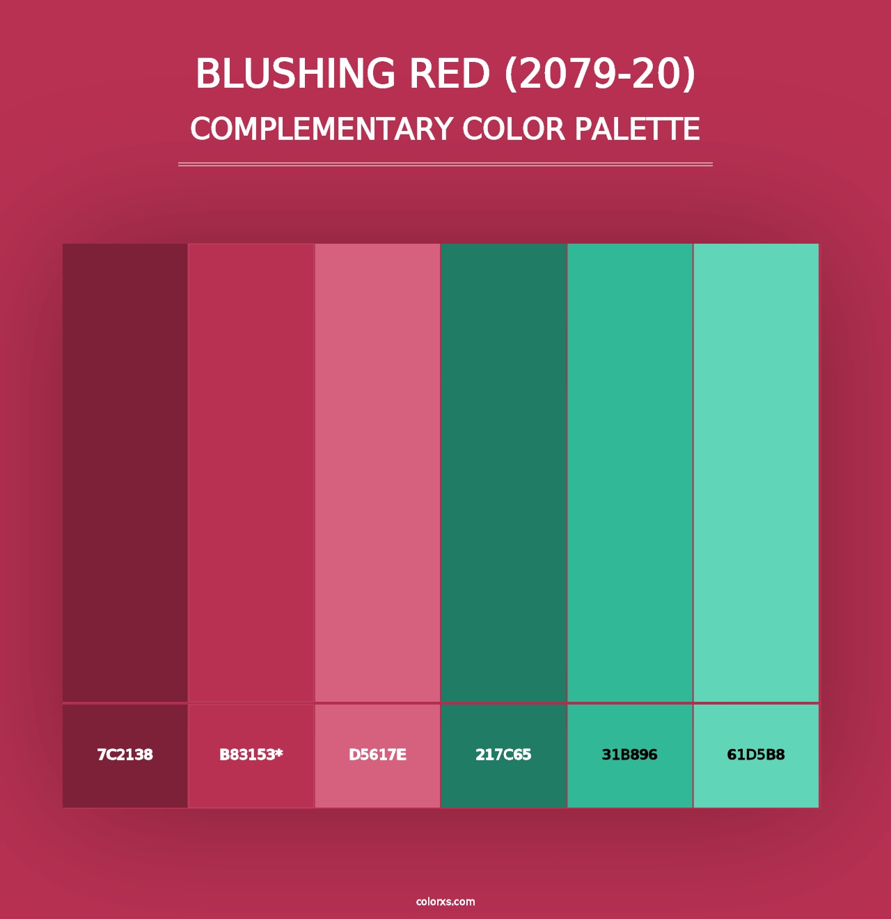 Blushing Red (2079-20) - Complementary Color Palette