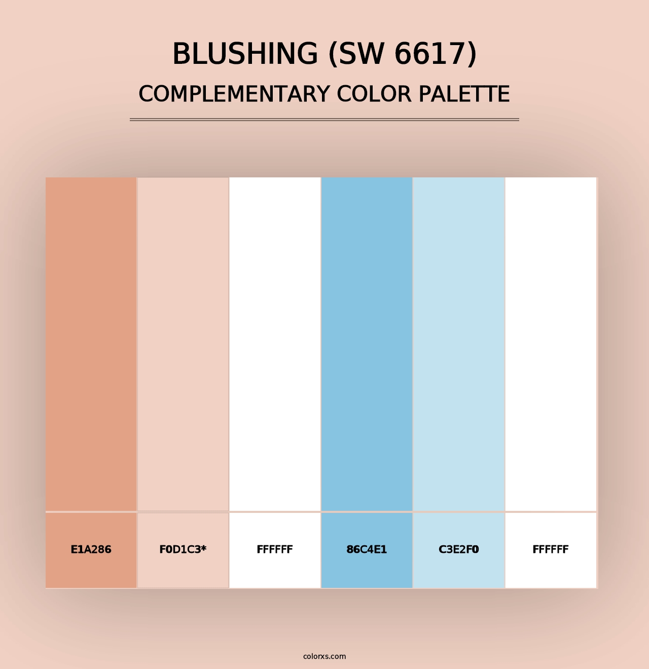 Blushing (SW 6617) - Complementary Color Palette