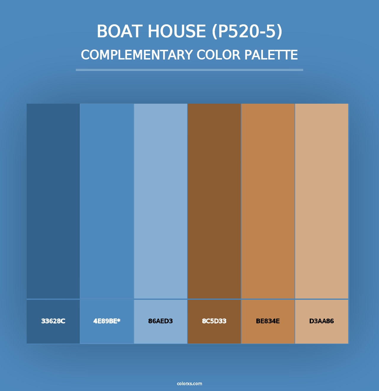 Boat House (P520-5) - Complementary Color Palette