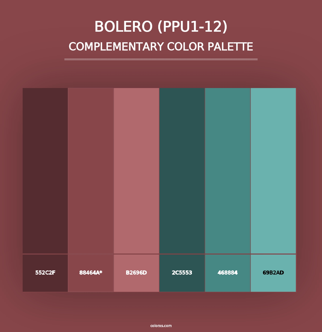 Bolero (PPU1-12) - Complementary Color Palette