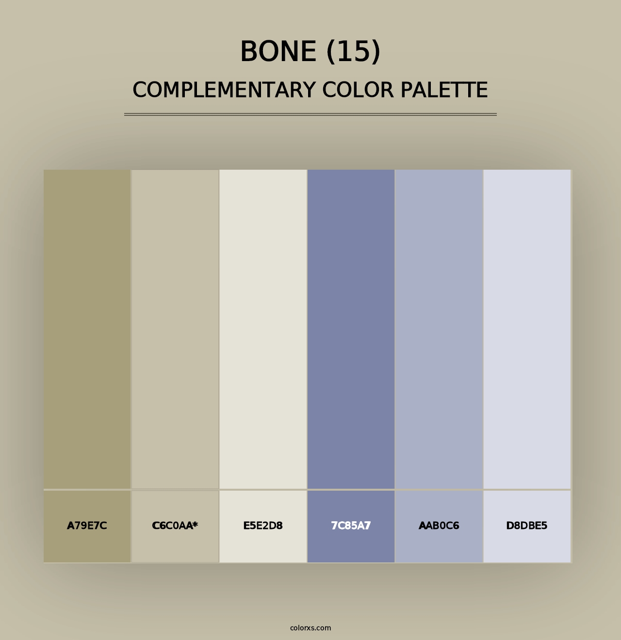 Bone (15) - Complementary Color Palette