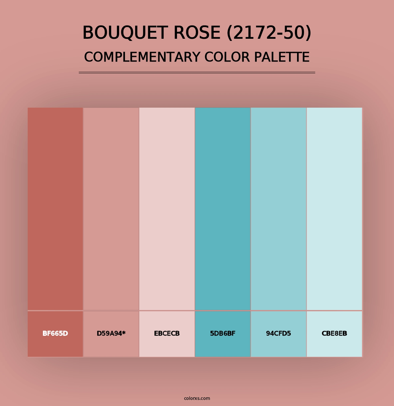 Bouquet Rose (2172-50) - Complementary Color Palette