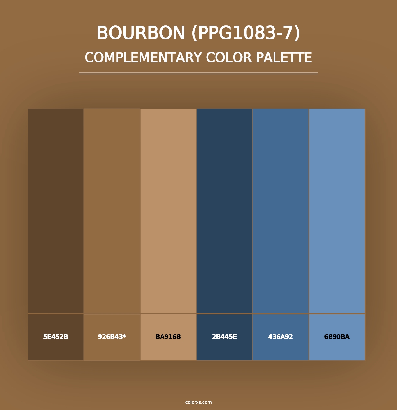 Bourbon (PPG1083-7) - Complementary Color Palette