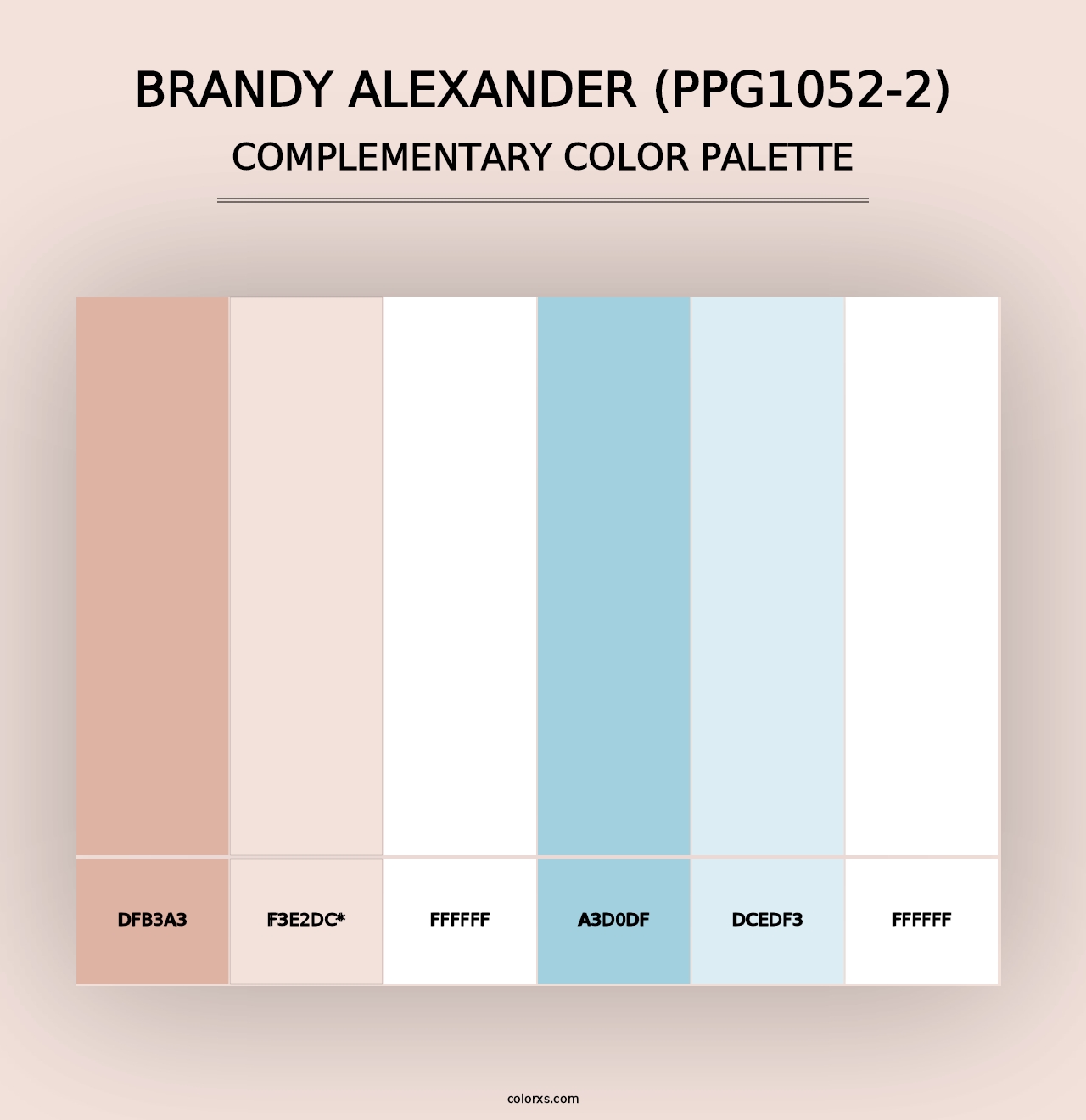 Brandy Alexander (PPG1052-2) - Complementary Color Palette