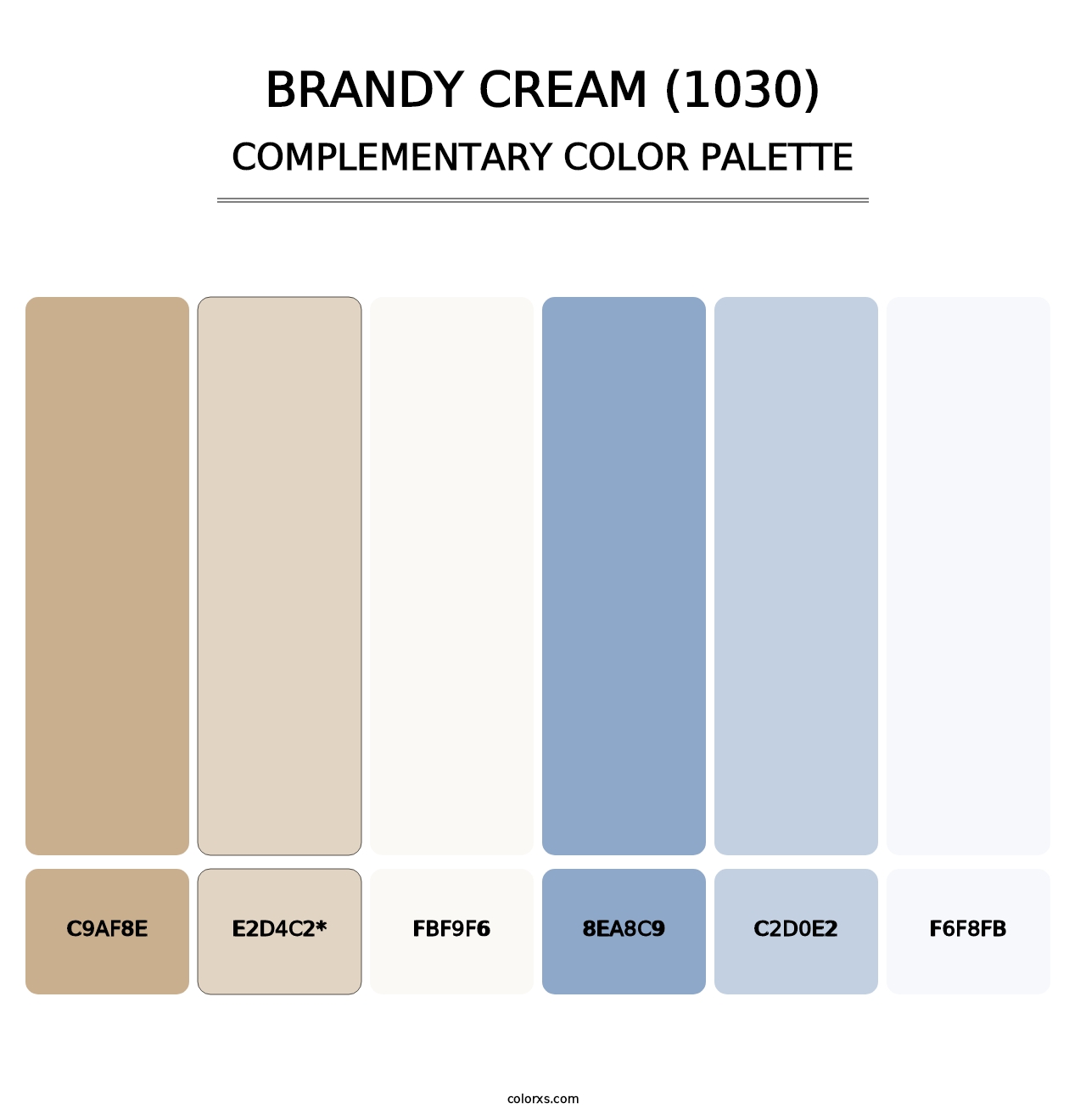 Brandy Cream (1030) - Complementary Color Palette