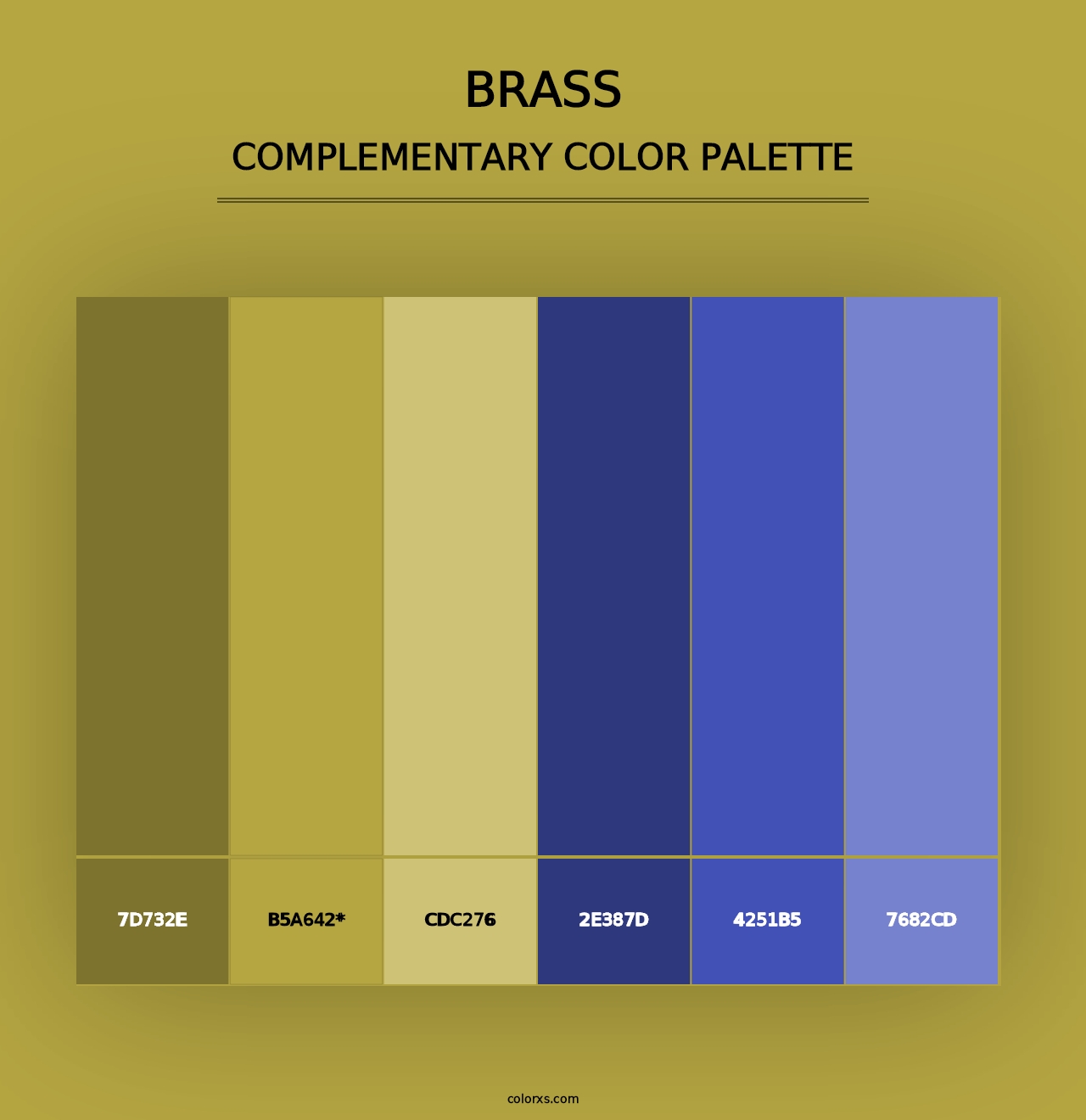 Brass - Complementary Color Palette