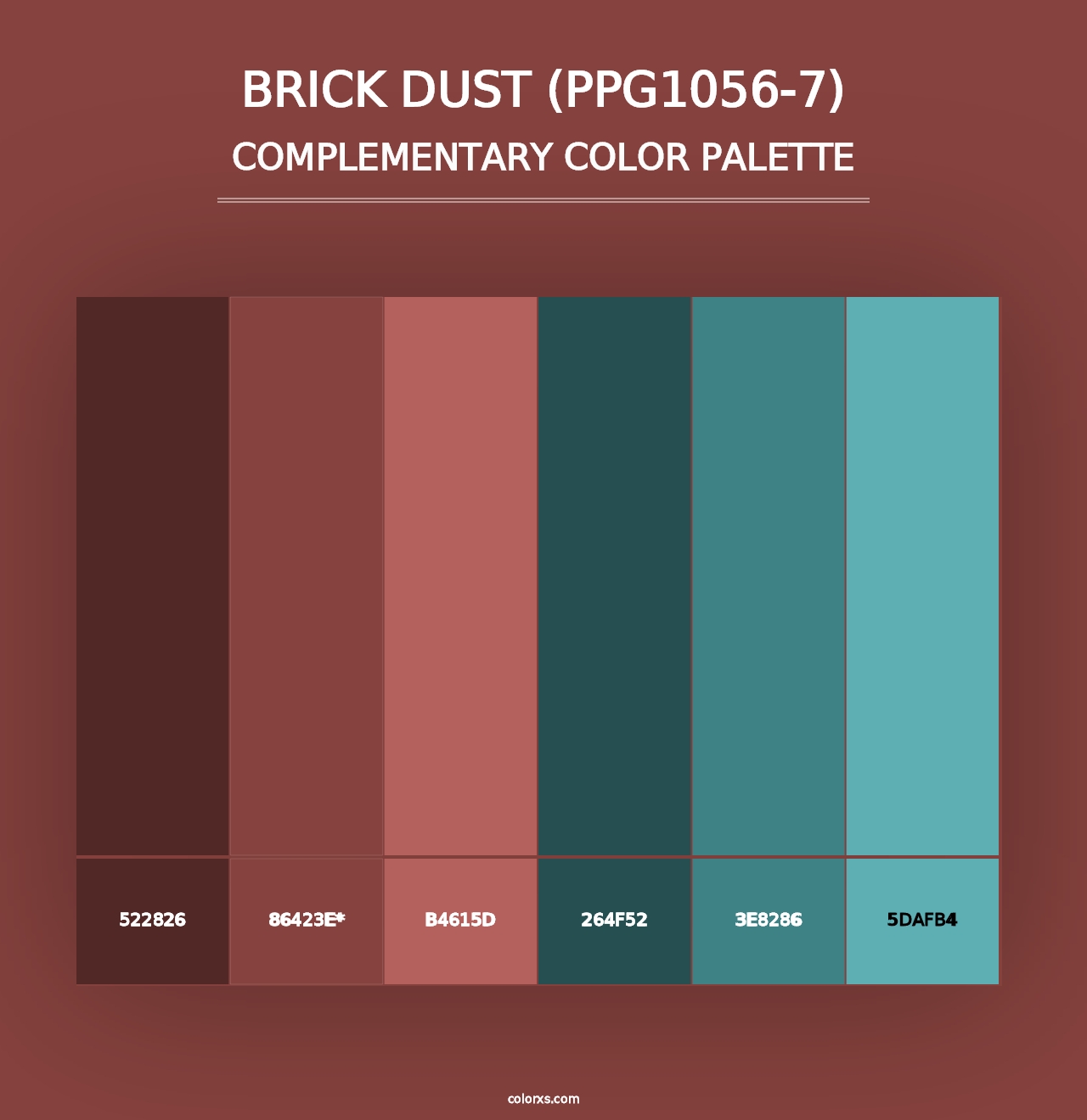 Brick Dust (PPG1056-7) - Complementary Color Palette