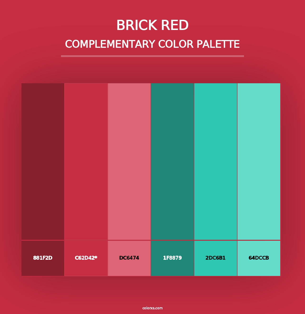 Brick Red - Complementary Color Palette