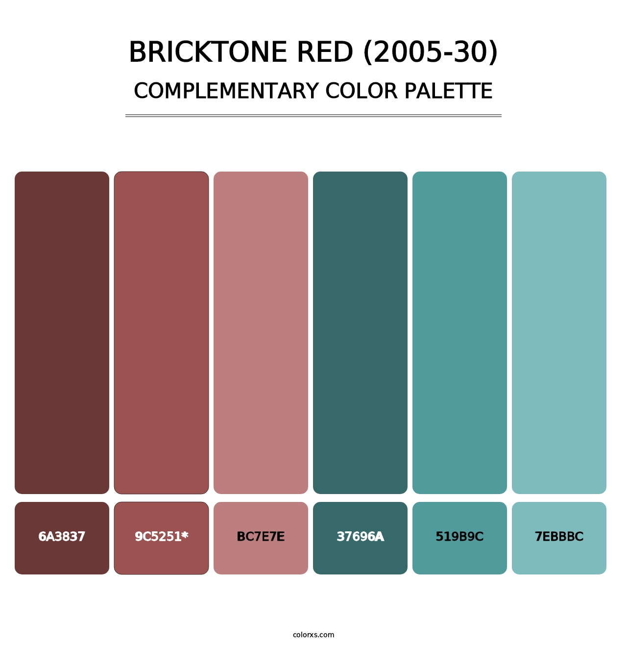 Bricktone Red (2005-30) - Complementary Color Palette