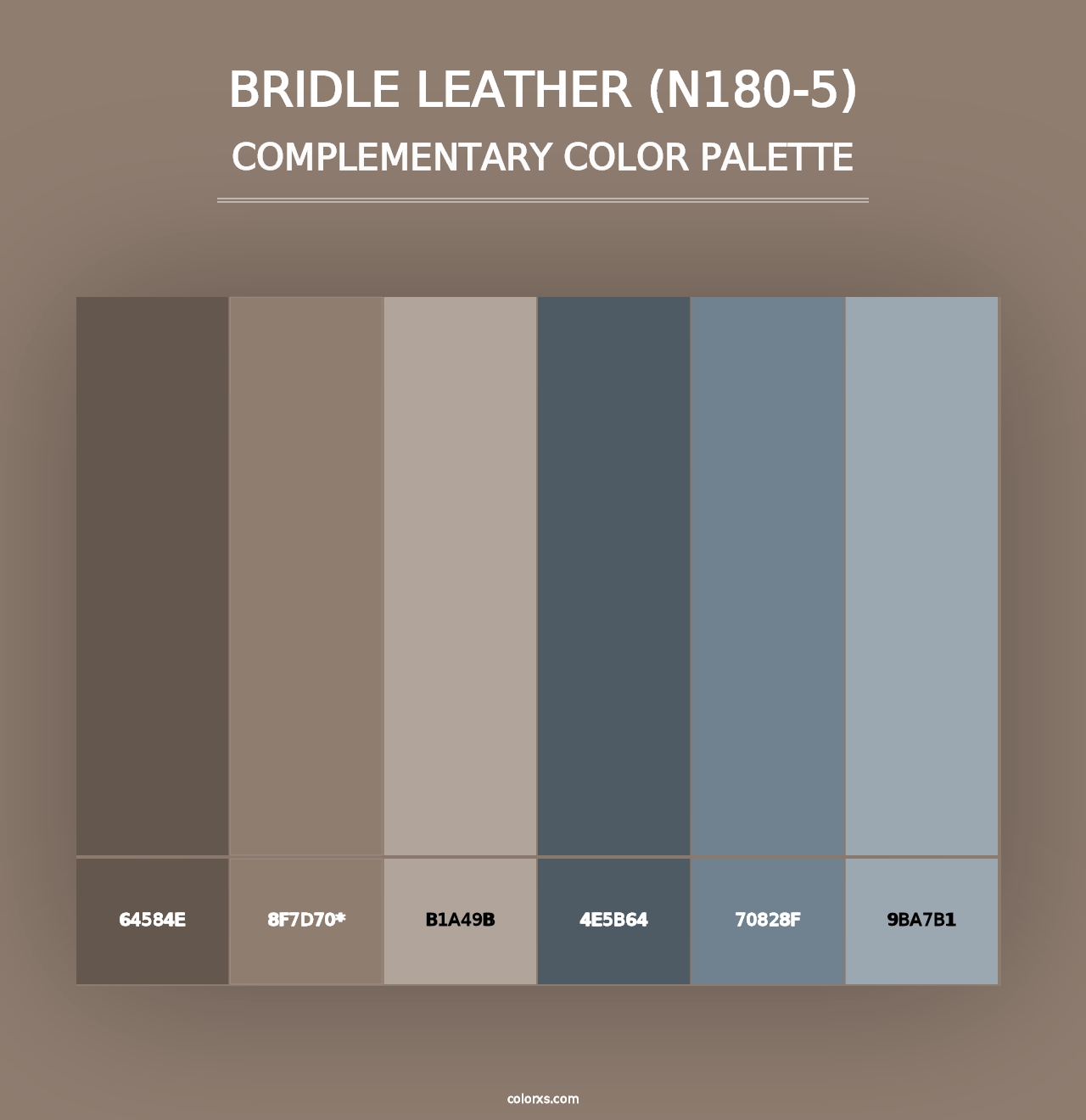 Bridle Leather (N180-5) - Complementary Color Palette