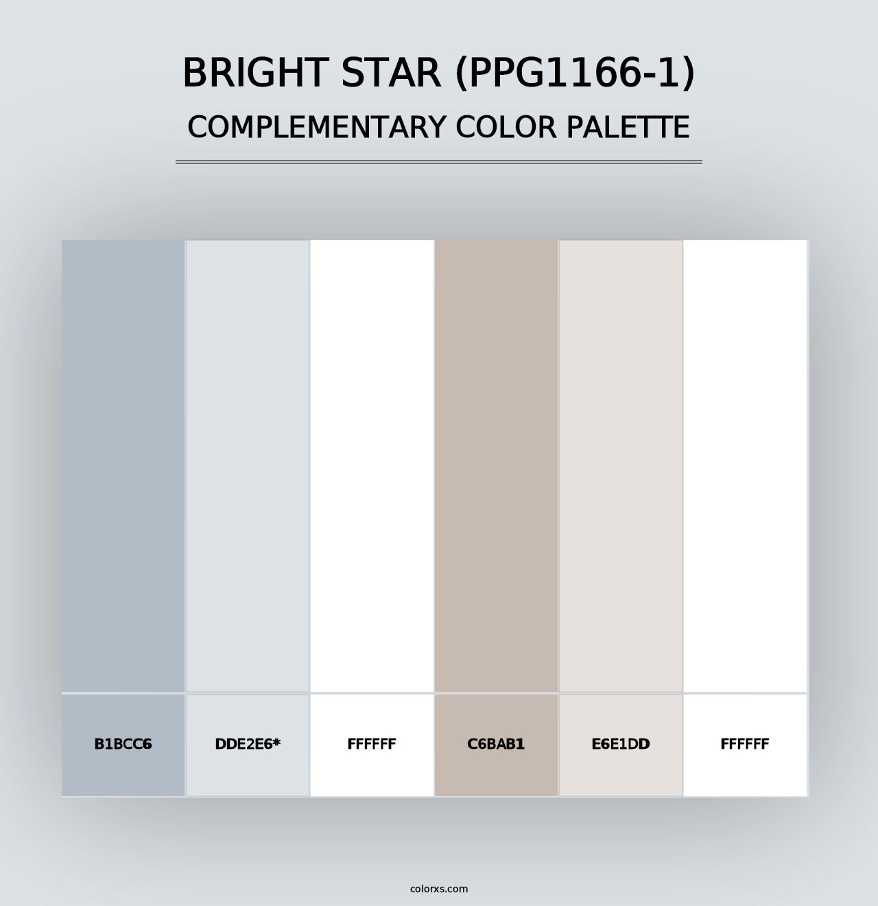 Bright Star (PPG1166-1) - Complementary Color Palette