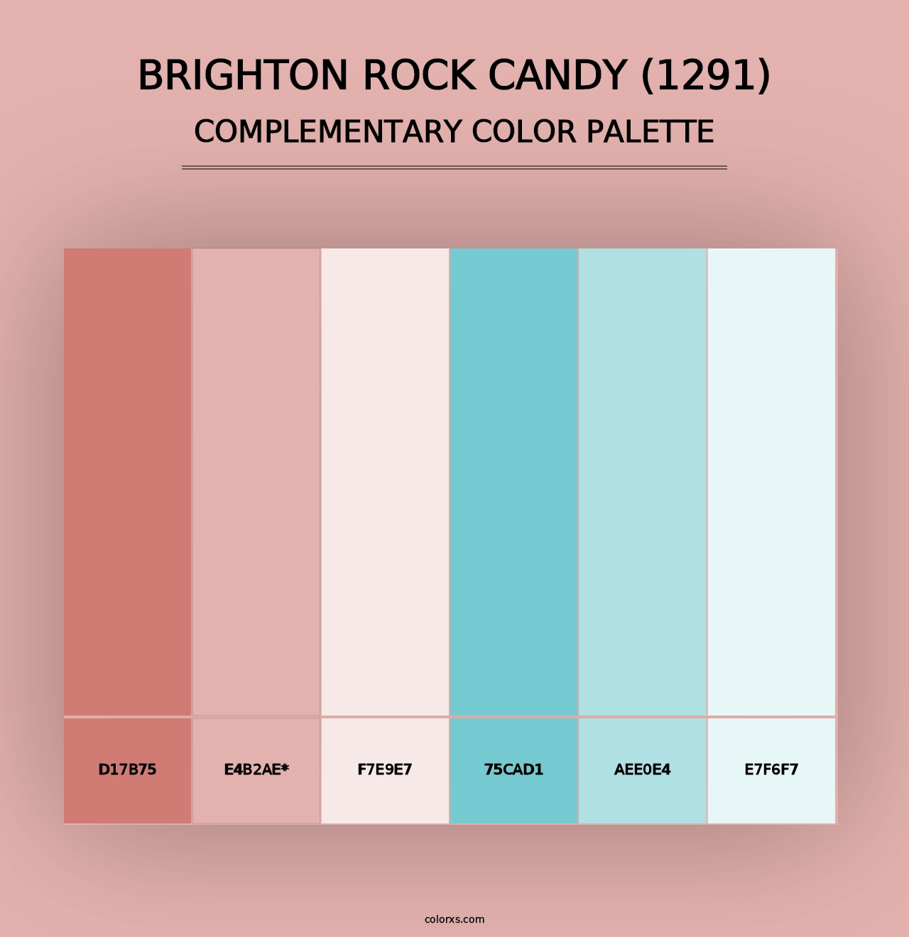 Brighton Rock Candy (1291) - Complementary Color Palette