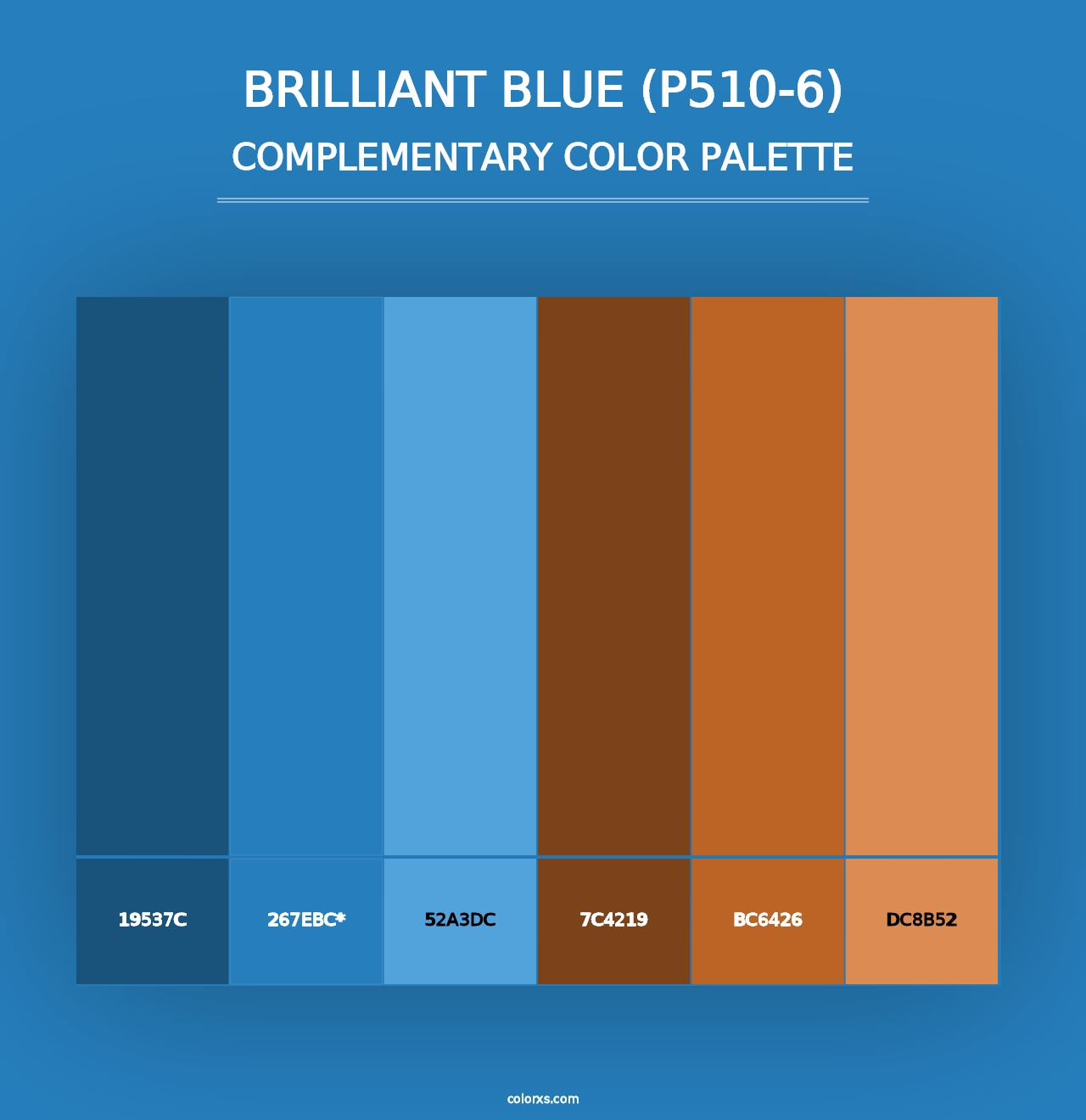 Brilliant Blue (P510-6) - Complementary Color Palette