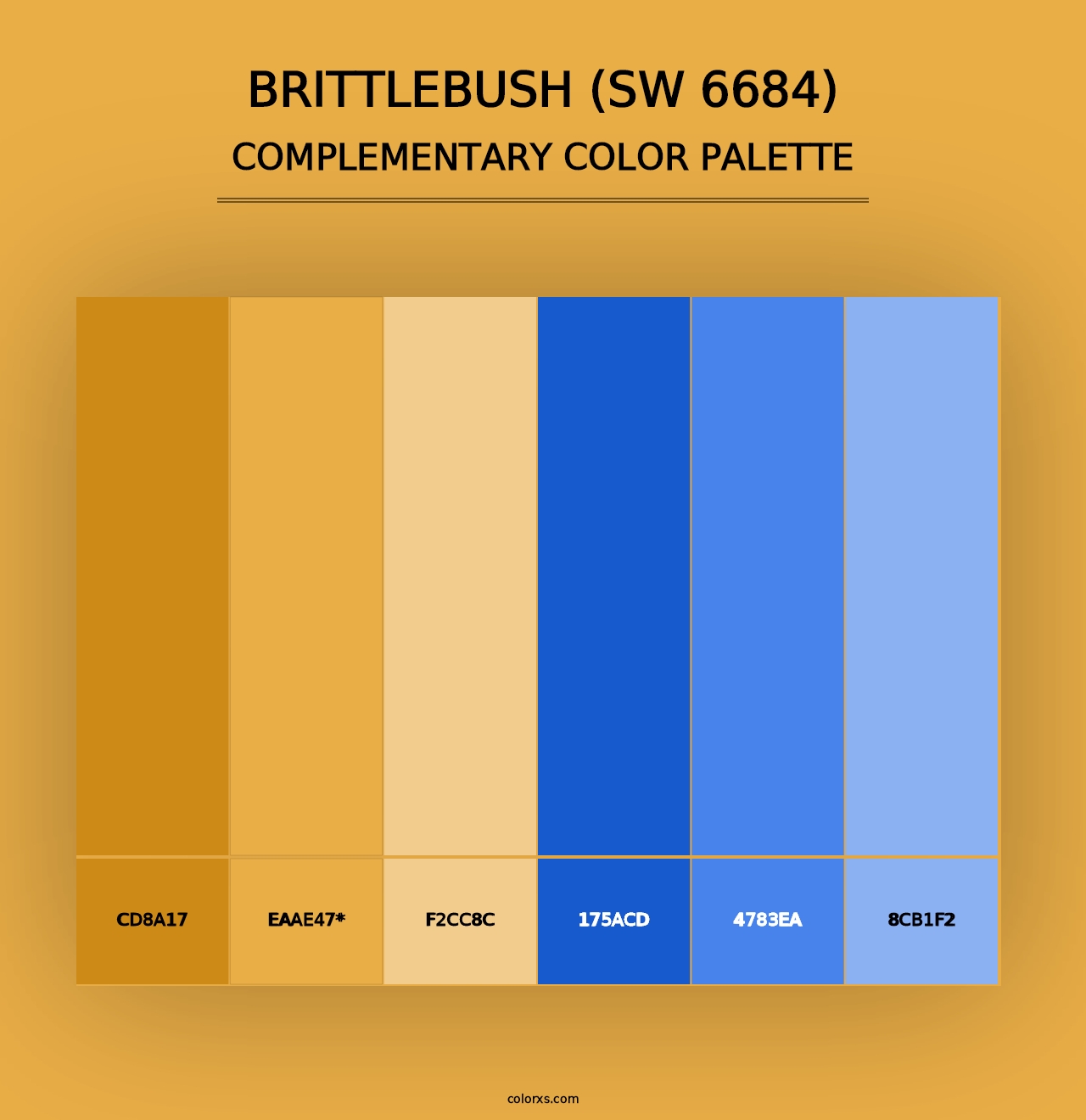 Brittlebush (SW 6684) - Complementary Color Palette