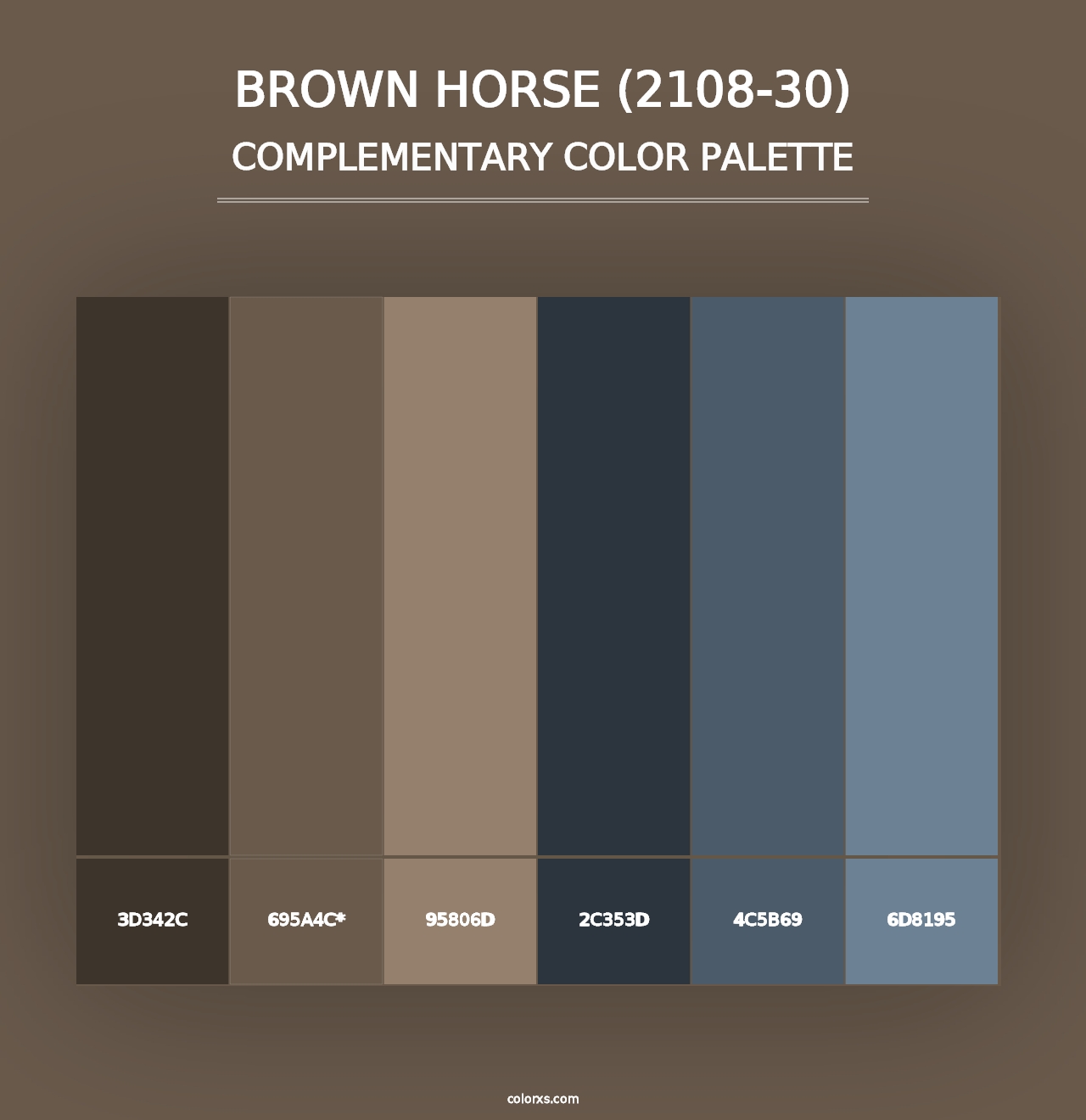 Brown Horse (2108-30) - Complementary Color Palette