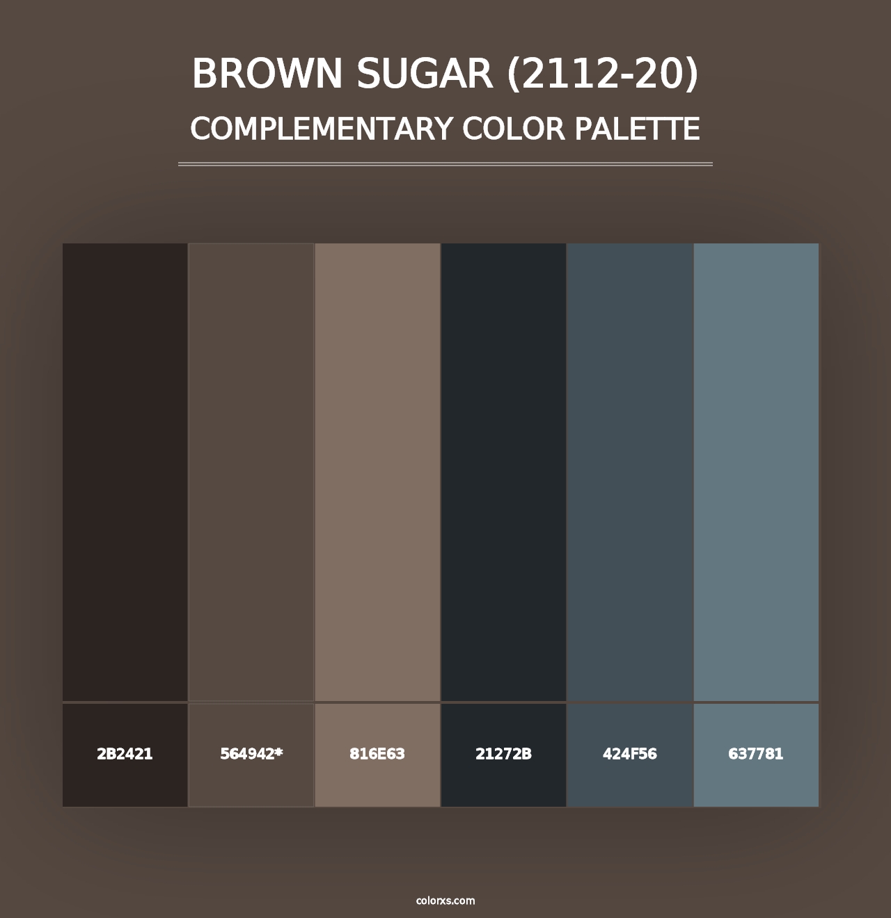 Brown Sugar (2112-20) - Complementary Color Palette