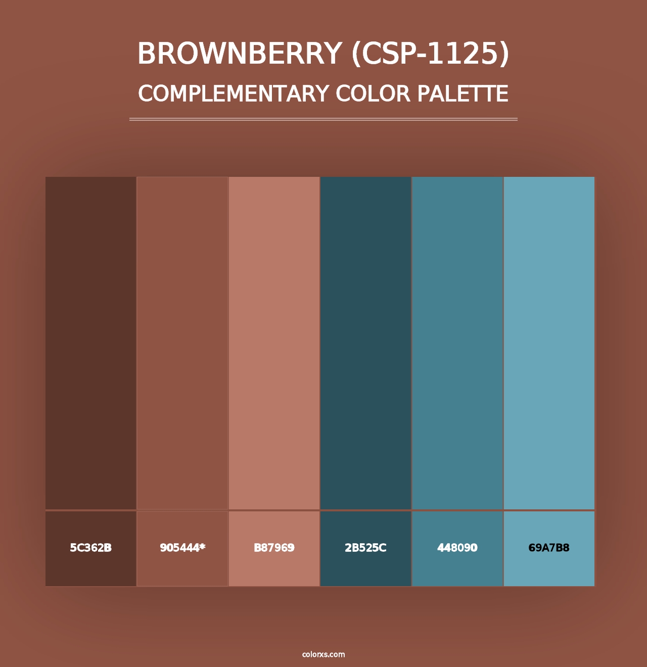 Brownberry (CSP-1125) - Complementary Color Palette