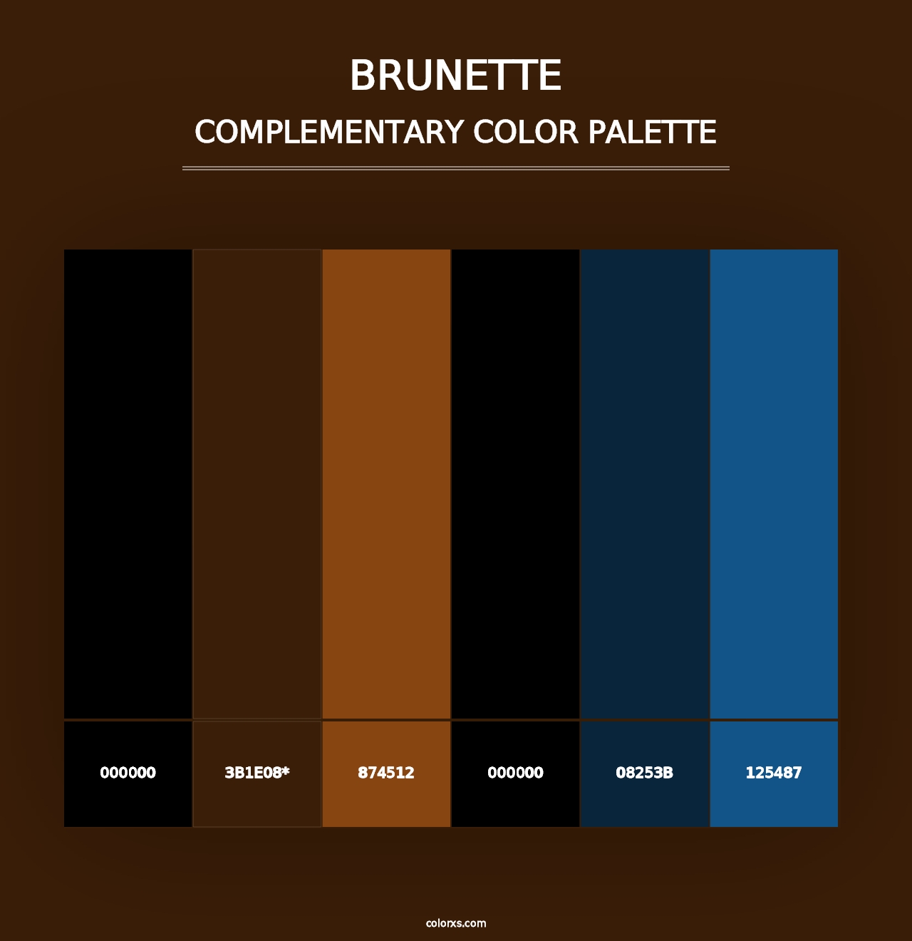 Brunette - Complementary Color Palette