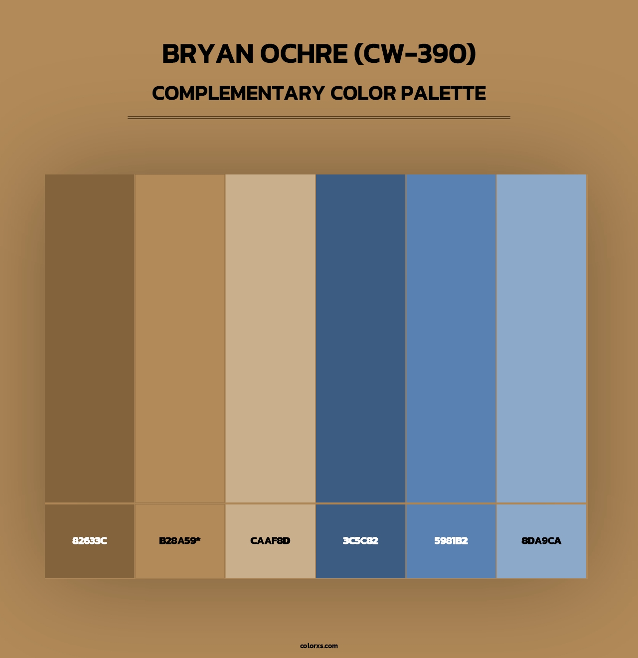 Bryan Ochre (CW-390) - Complementary Color Palette