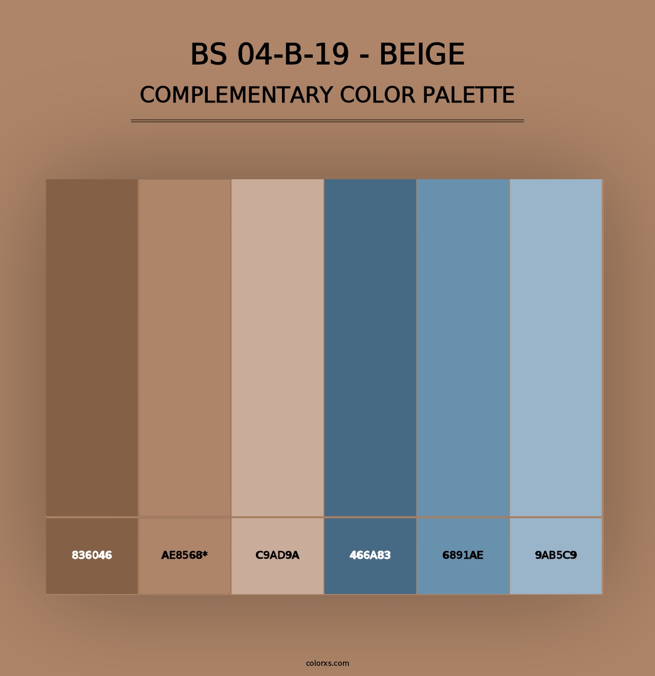 BS 04-B-19 - Beige - Complementary Color Palette