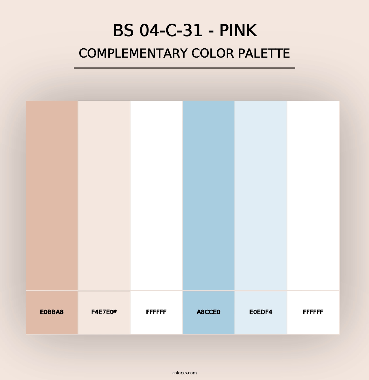 BS 04-C-31 - Pink - Complementary Color Palette