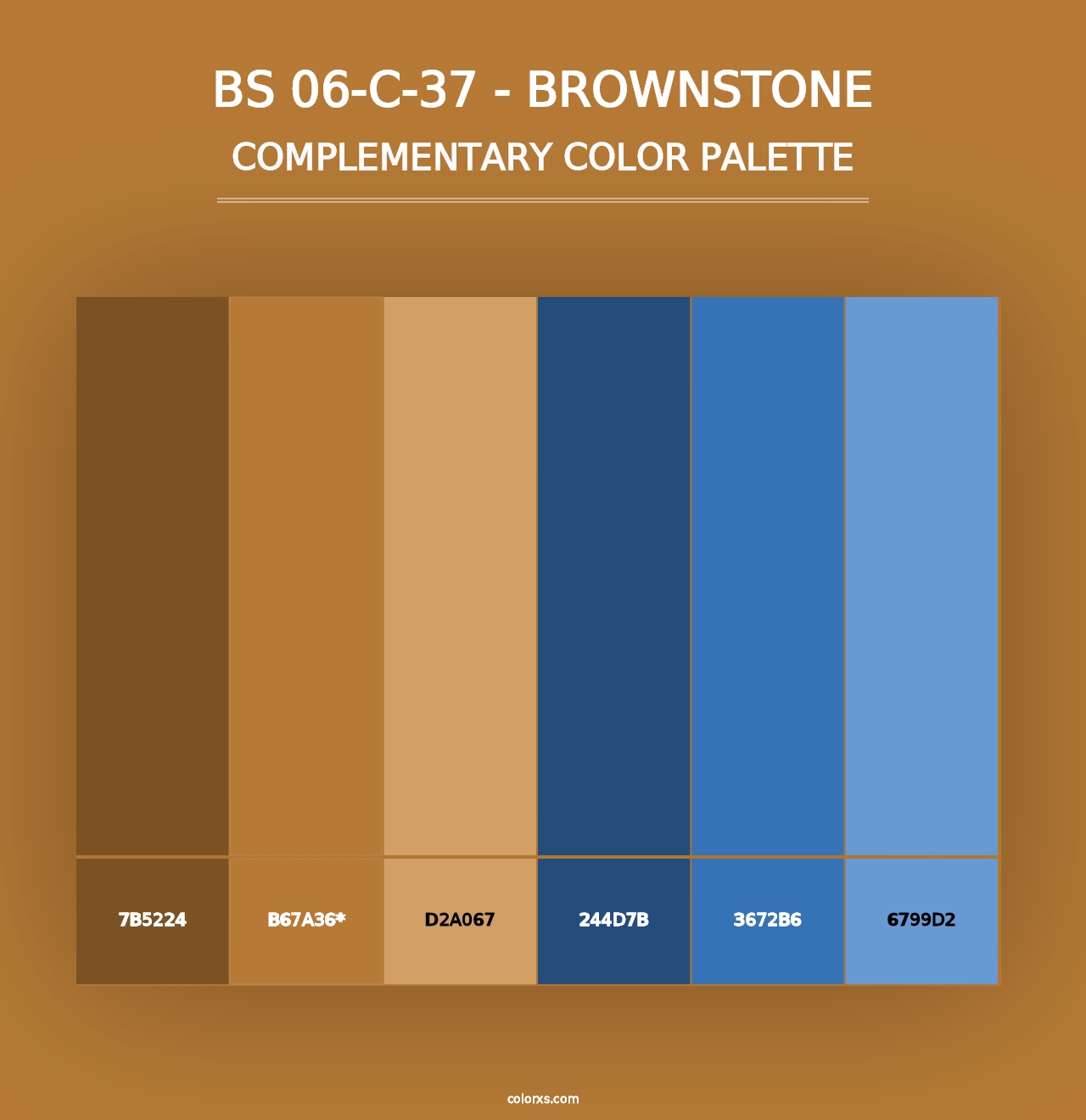 BS 06-C-37 - Brownstone - Complementary Color Palette