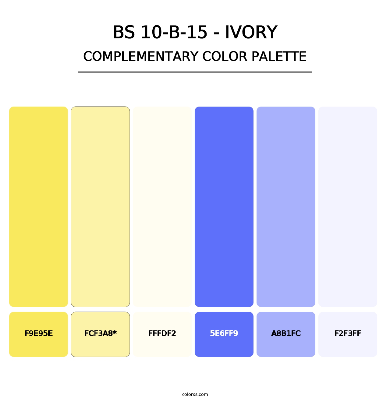 BS 10-B-15 - Ivory - Complementary Color Palette