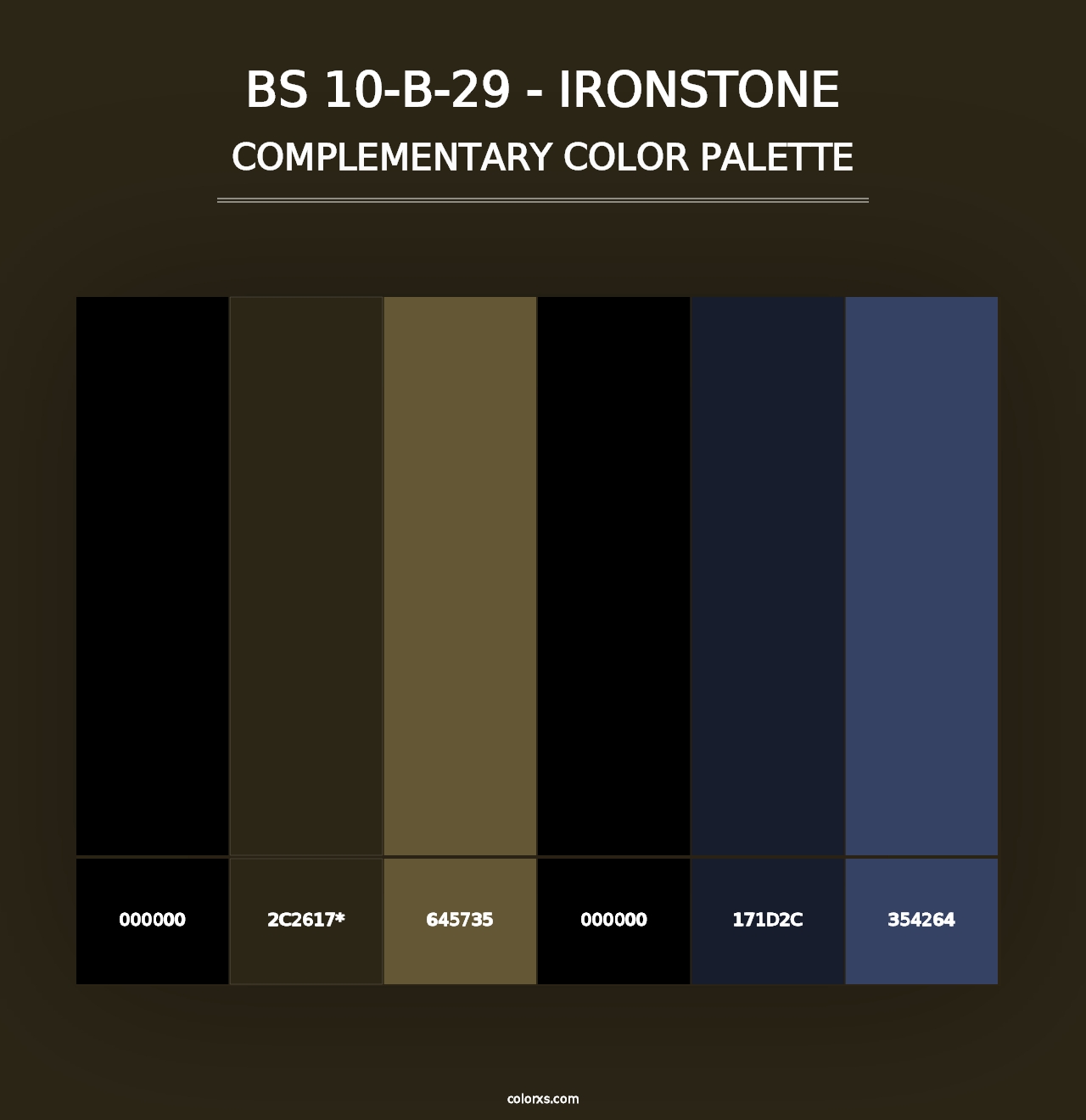 BS 10-B-29 - Ironstone - Complementary Color Palette