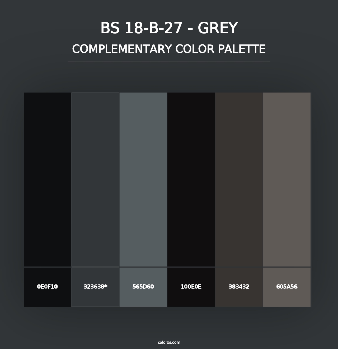 BS 18-B-27 - Grey - Complementary Color Palette