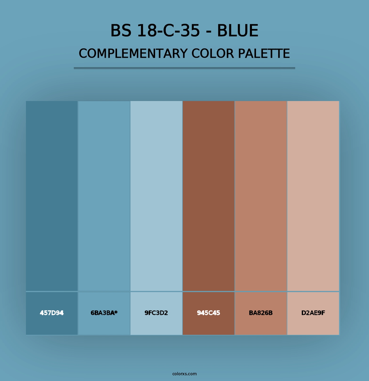 BS 18-C-35 - Blue - Complementary Color Palette